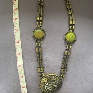 Vintage Arabic calligraphy choker necklace